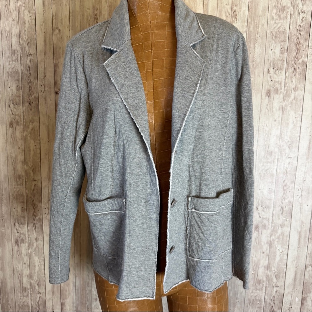Eileen Fisher Double Layer Organic Cotton Blazer
